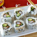 How to Make Beauty VEGEMITE Sushi Rolls (California Roll) - Video Recipe by ochikeronさん