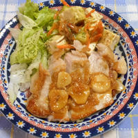 豚肉のみりん醤油麹焼きステーキ