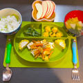 【幼児食】1y11m☆7/16のまとめ☆厚揚げ豆腐のチャンプルー&かぼちゃのクリチサラダ