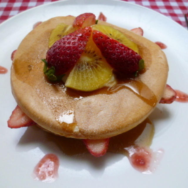 いちごのパンケーキ♪
