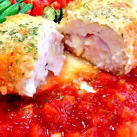 鶏むね肉で＊チキンのコルドン・ブルー