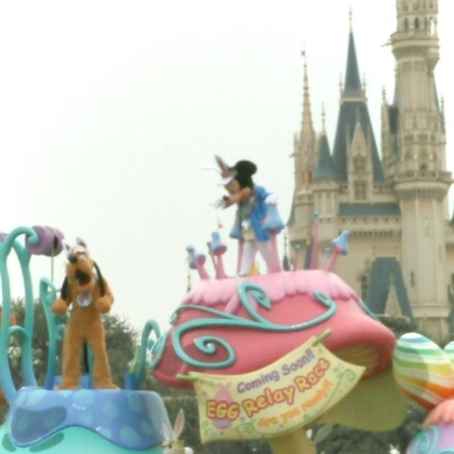 ディズニーランドは混んでます