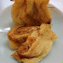 キムチモヤシの巾着焼き。