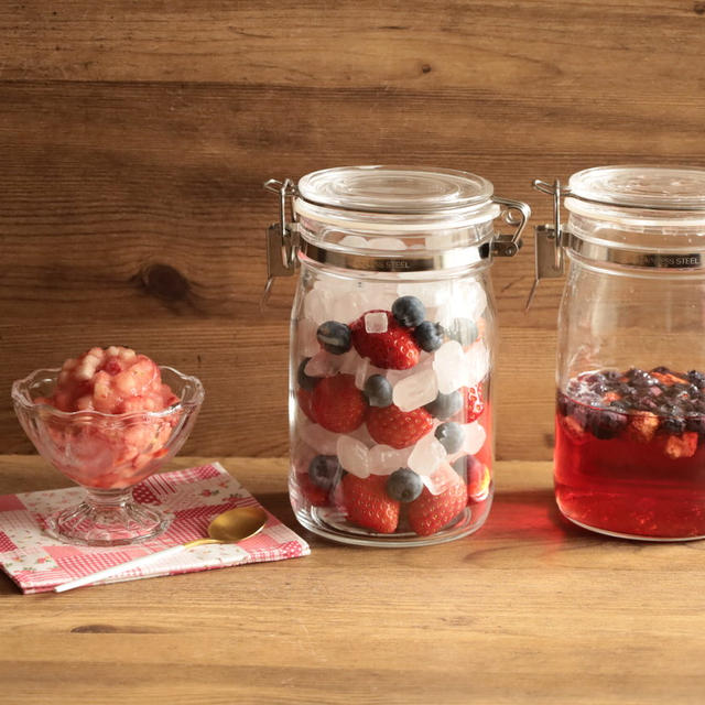 旬のいちごを大量消費！いちご＆ブルーベリーシロップの氷砂糖で簡単作り方。
