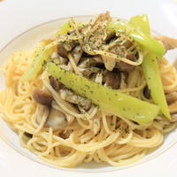 ホースラディッシュで茸のスパゲティー