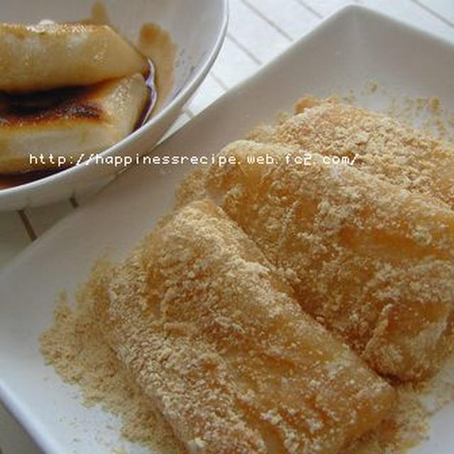 きなこ餅と砂糖醤油餅 By Meiさん レシピブログ 料理ブログのレシピ満載