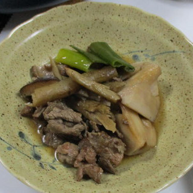 たたきれんこんと牛肉のすき煮★★★