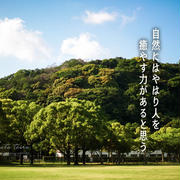 自然にはやはり人を癒やす力があると思う