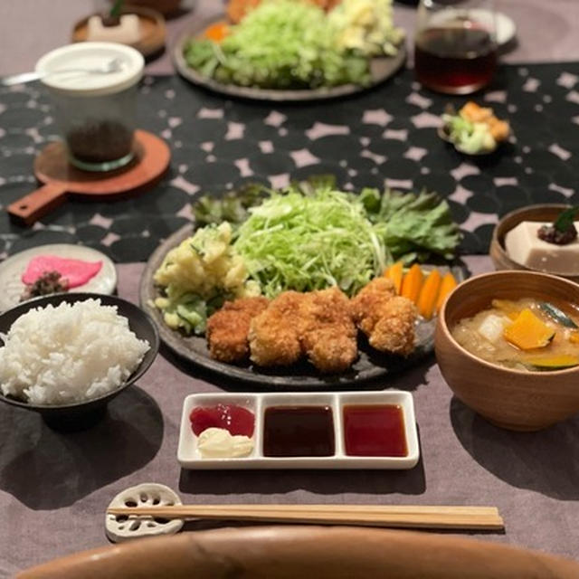 だんなさまシェフによるヒレカツ定食の夜ごはんと、5のつく日に楽天セールでまとめ買い