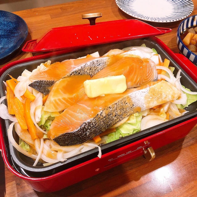 鮭のチャンチャン焼きです！！
