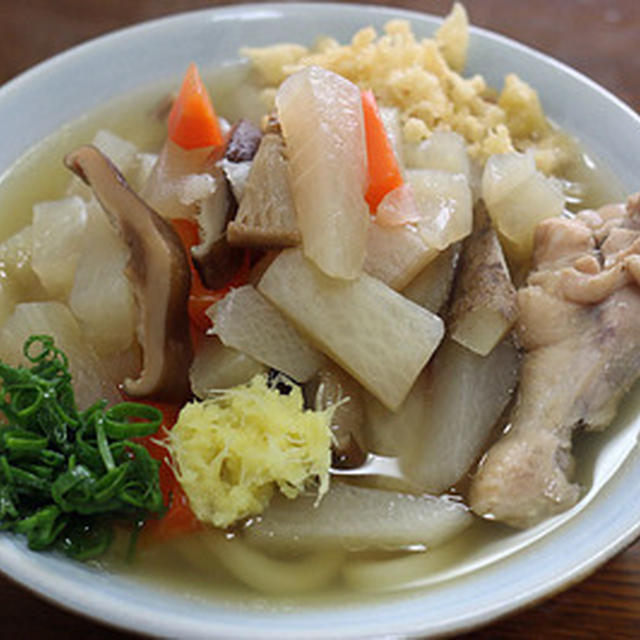 今季初めての「しっぽくうどん」