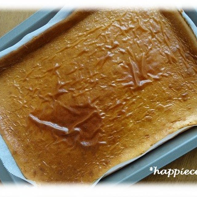スクエア型のベイクドチーズケーキ By Marucchiさん レシピブログ 料理ブログのレシピ満載