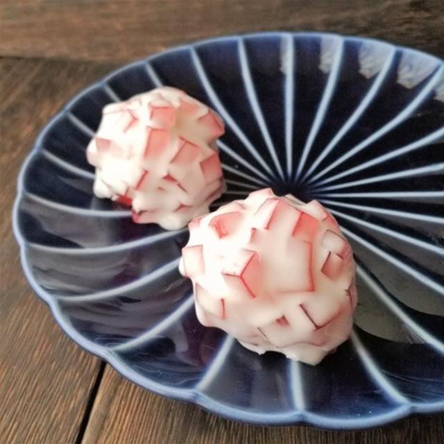 辻調通信◆和菓子第5課　流し菓子1「あじさい」