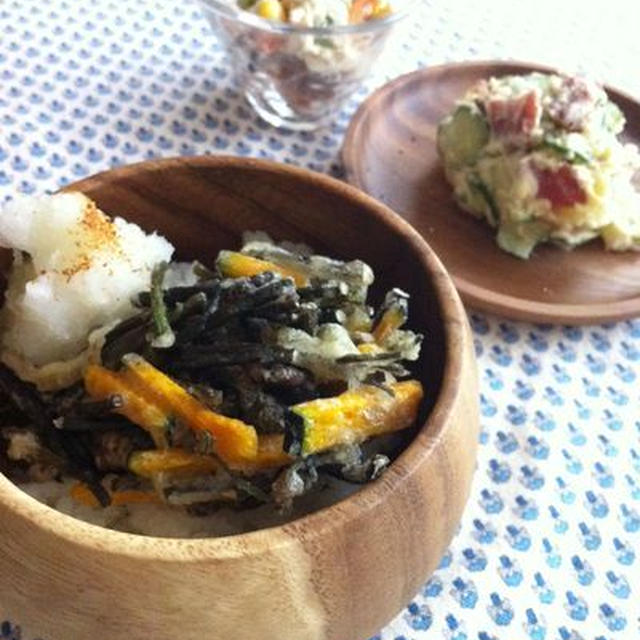 わらびのかき揚げ