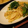 たけのこと梅の和風パスタ