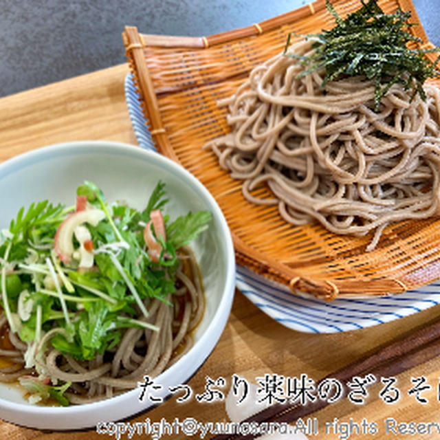 夏バテ解消！薬味たっぷりざるそば 