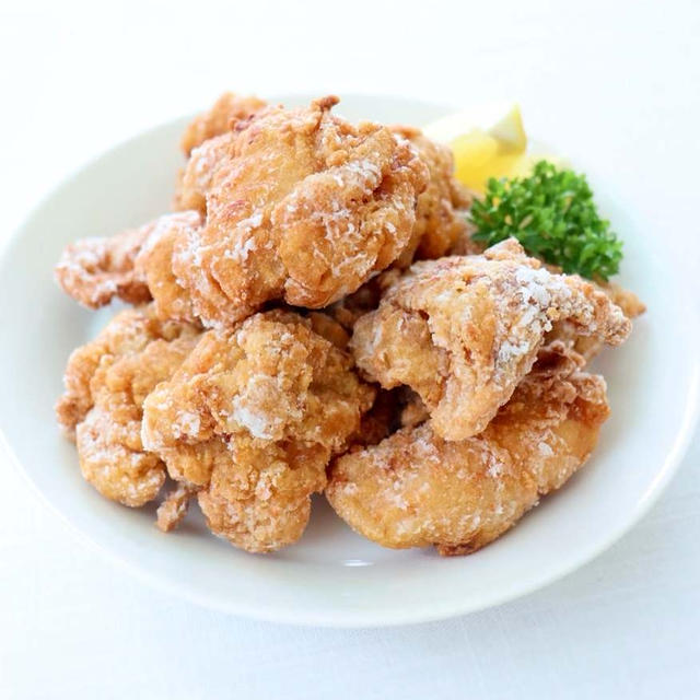 タピオカ粉でサクサク軽い〜！【タピオカ粉唐揚げ（旨醤油）】