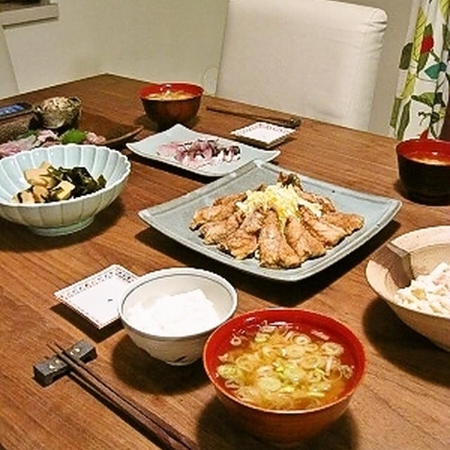 パパの釣った魚たちで夕食