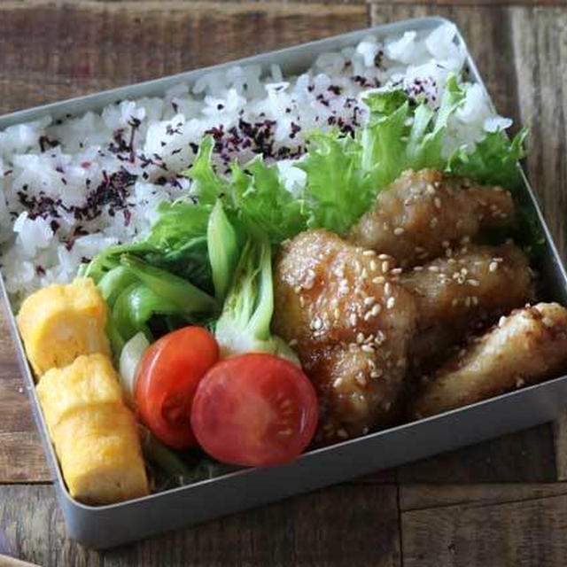 お財布に優しい食材で！ 鶏むね肉のごまダレ炒め弁当の作り方