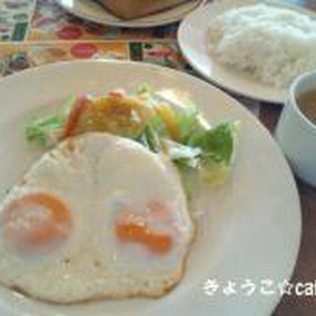 外モーニング★目玉焼きセット