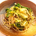 春野菜とカリカリしらすの和風パスタ〜ヘルシーですね〜