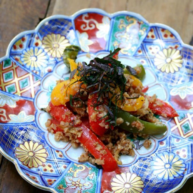 Peppers with Miso TVPTVP味噌パプリカ