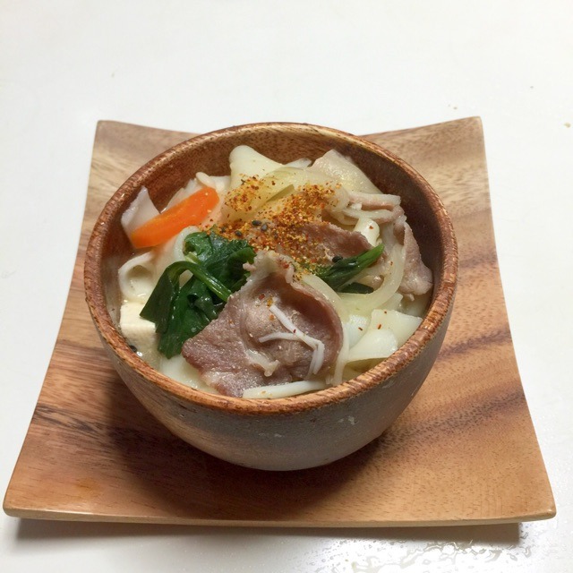 群馬県の、ひもかわうどん