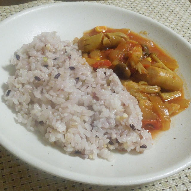 ◇ソーセージのトマト醤油カレー