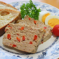 豆腐入りミートローフ　Meat loaf with tohu　
