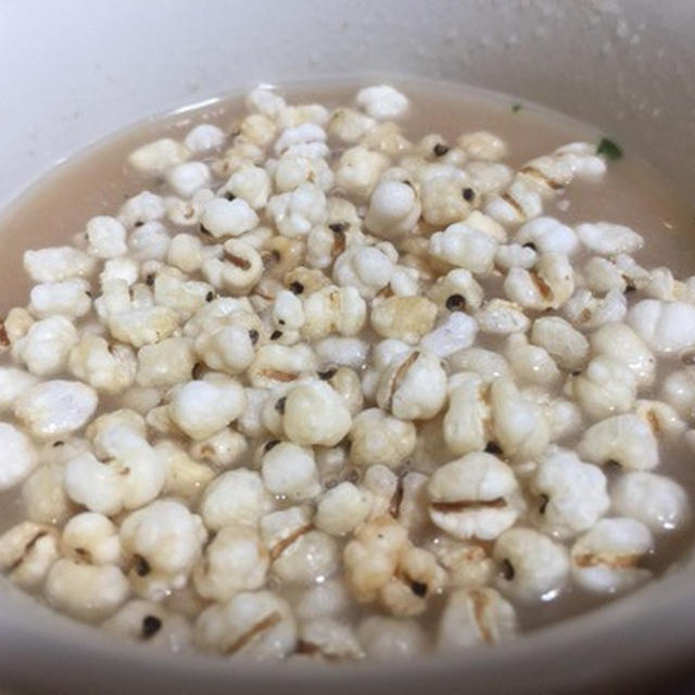 永谷園生姜部 スープに焙煎はと麦をトッピング　