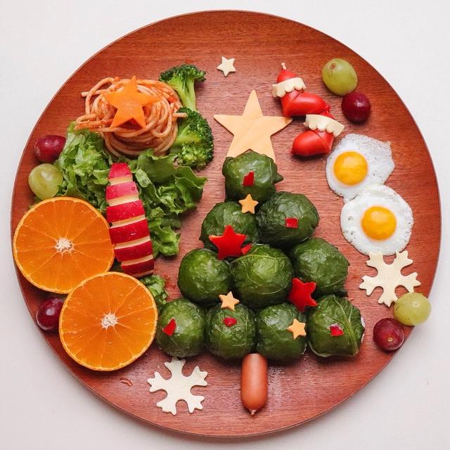 クリスマスツリーおにぎり