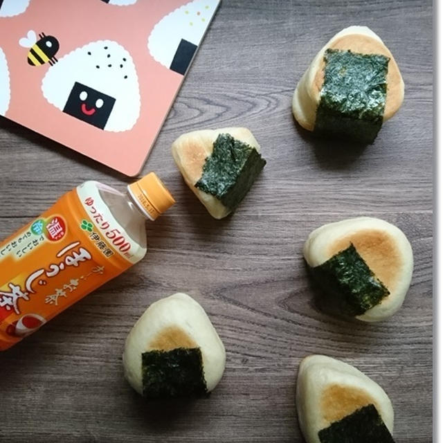 おにぎりイングリッシュマフィンを焼いてみたけど(笑)