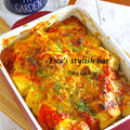肉汁がジュワ〜っ♡男子もお子様も食いつく！！『豆腐とトマトのジューシー♡チーズ焼き』《簡単*節約》