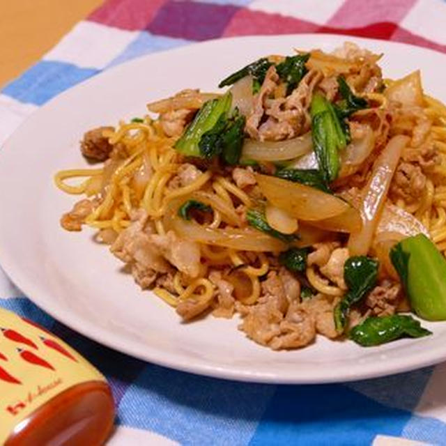 ハリッサでピリ辛焼きそば