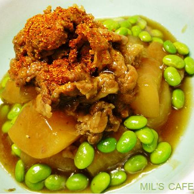 ミルミルの＊とろ〜り枝豆あんかけ牛大根＊