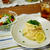 生クリームが安かった＾＾　明太子クリームレモンで朝パスタ♪　と　長電話