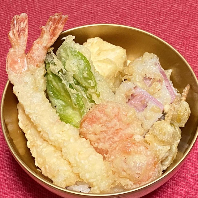 【レシピ　にんじん・ぎんなん・豆腐の天丼】健康運、人間関係運アップ、根気をつけ、才覚を発揮！