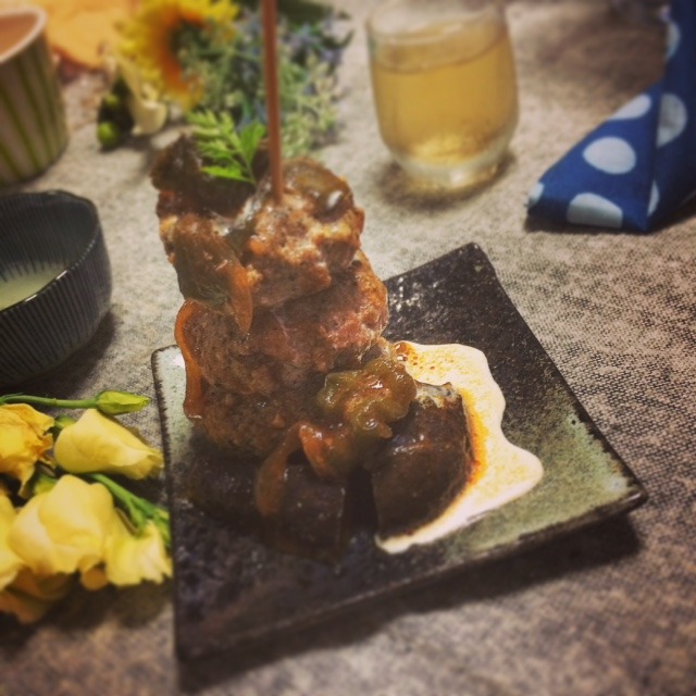 黒ごまと酒粕の☆豆腐♬ハンバーグ