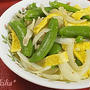 スナップ豌豆と卵の炒め物：春色の食卓