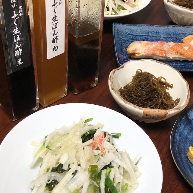 ぽん酢のある食卓