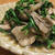 鶏肉とごぼう舞茸セリ炒め