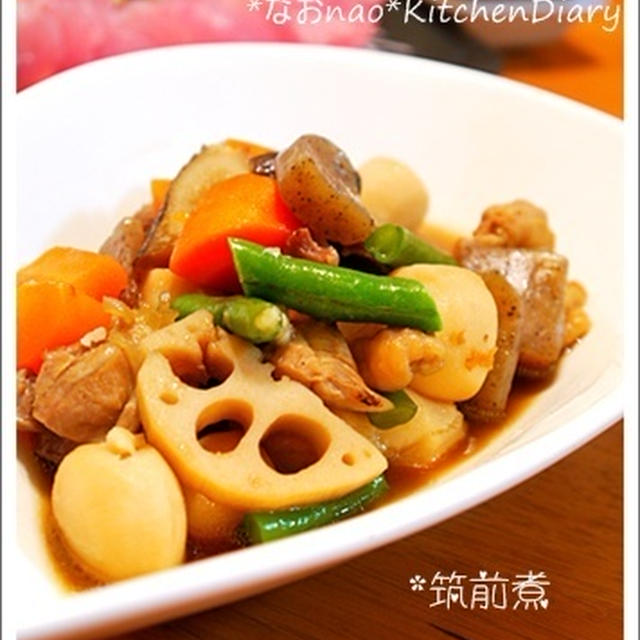 筑前煮＆お刺身deさっぱり和食よん♪