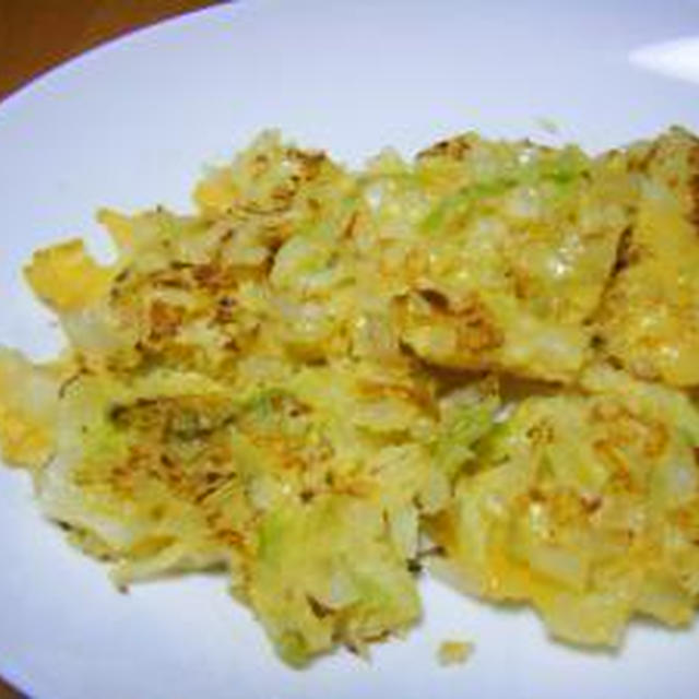 キャベツと玉ねぎの　チヂミ