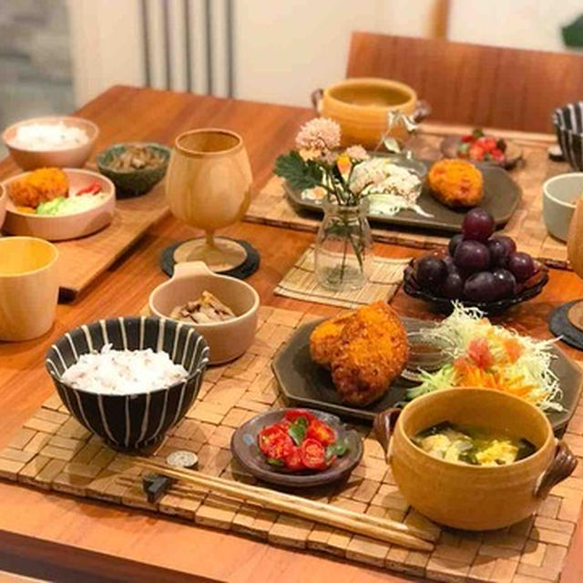 【献立】メンチカツで、揚げ物対策夜ごはん