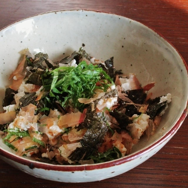 豆腐とカッテージチーズの香味和え