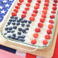 アメリカ独立記念日のファミリーケーキ　Fourth of July cake