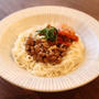 納豆キムチの冷やしそうめん