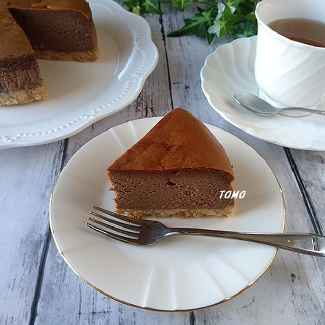 バレンタインにも♪チョコとくるみのチーズケーキ