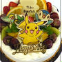 ポケモンケーキで、HAPPYBIRTHDAY！