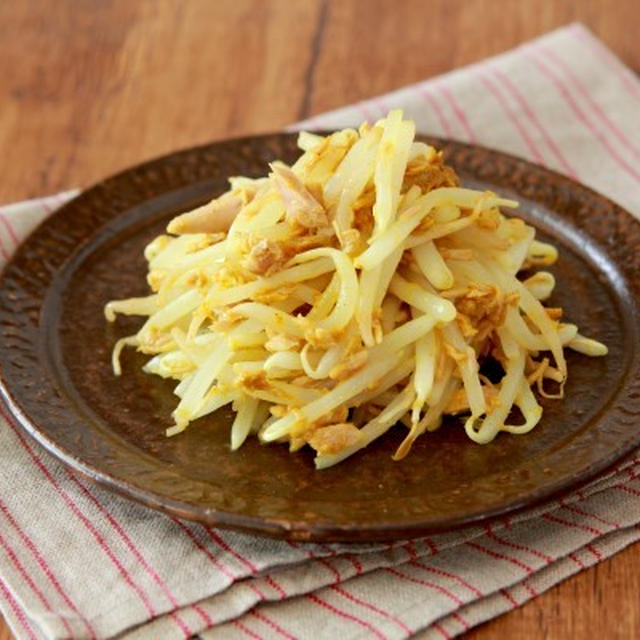 レンジ加熱３分　モヤシとツナのカレーナムル【読売新聞ヨミドクター連載】